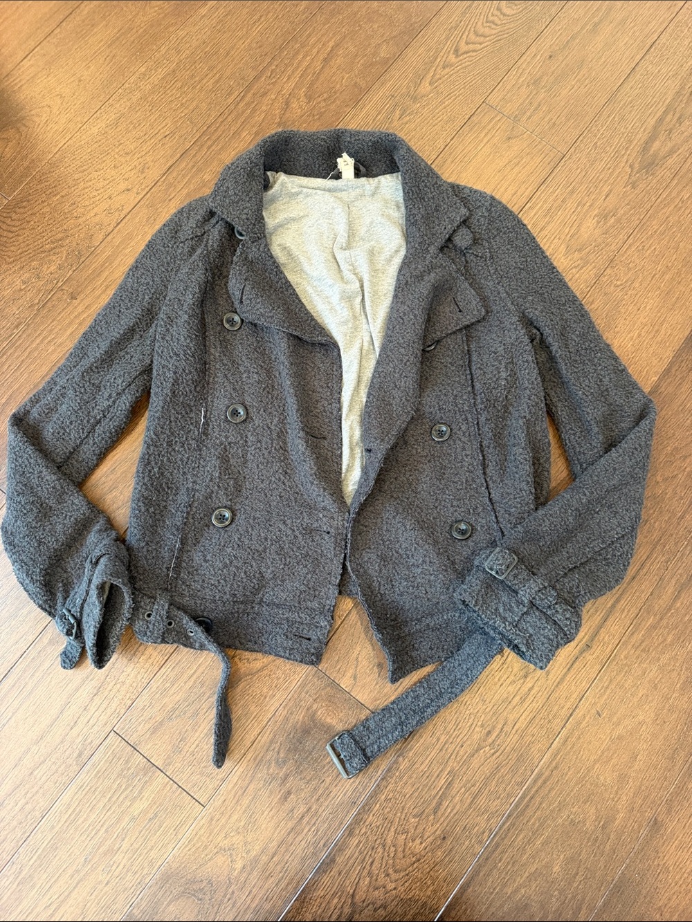 Free People "We The Free" Outta Left Field Military Jacket Gray Small - C54-134